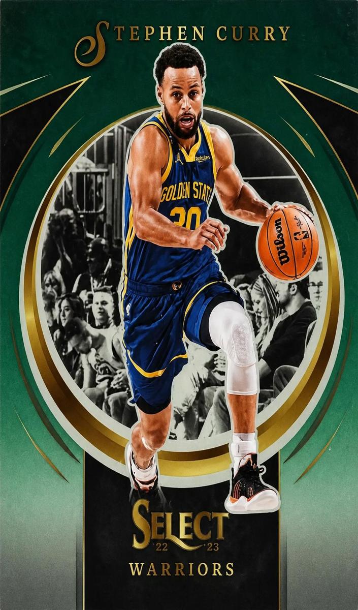 2022 Panini Select Basketball Green Stephen Curry #7 PSA 10