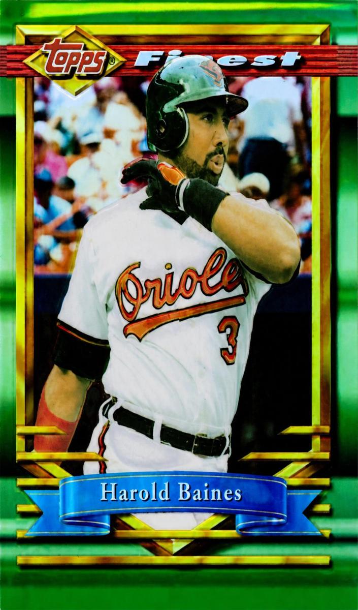 1994 Topps Finest Baseball Refractor Harold Baines #254