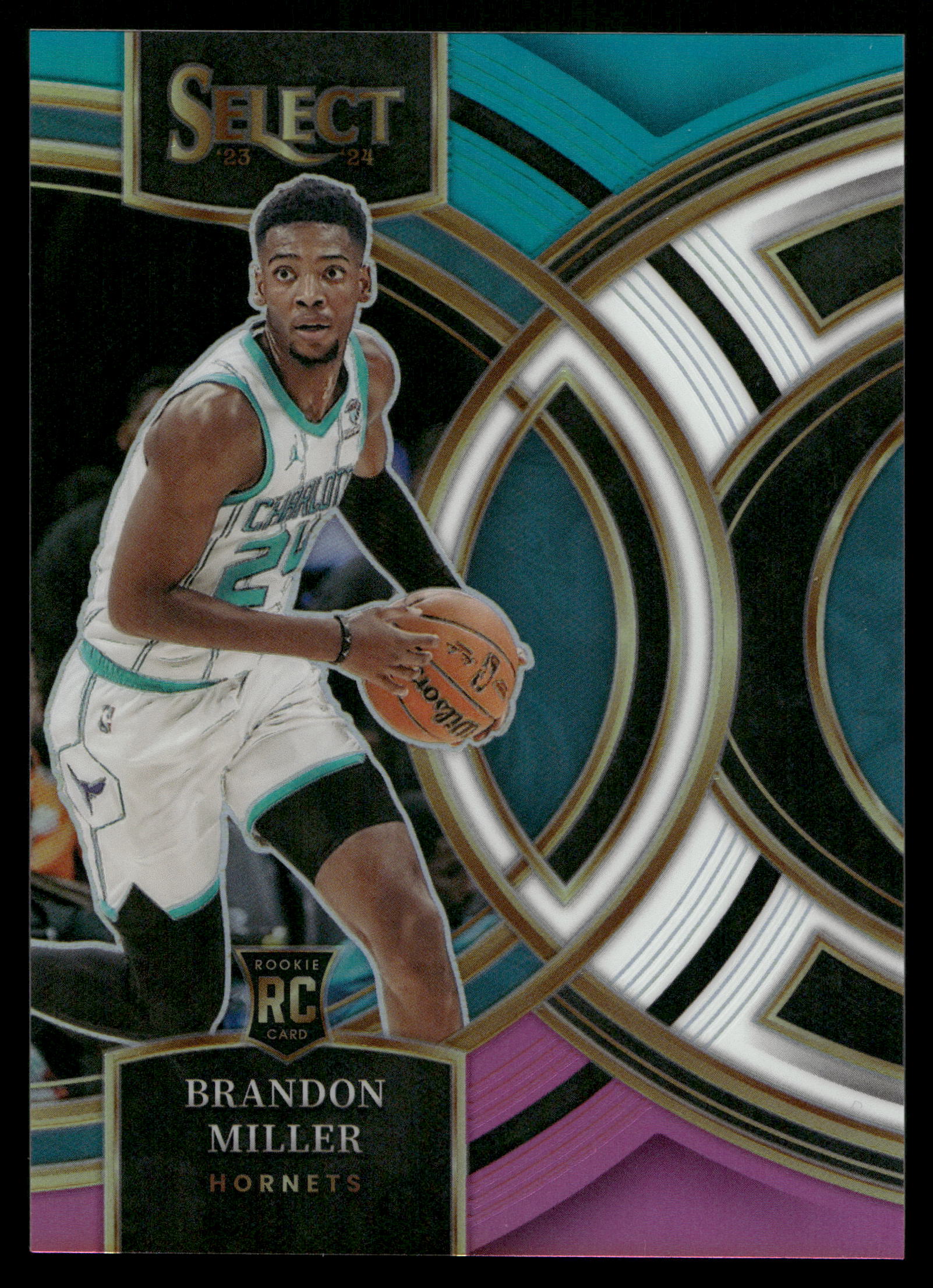 2023 Panini Select Basketball Teal White Pink Brandon Miller #130