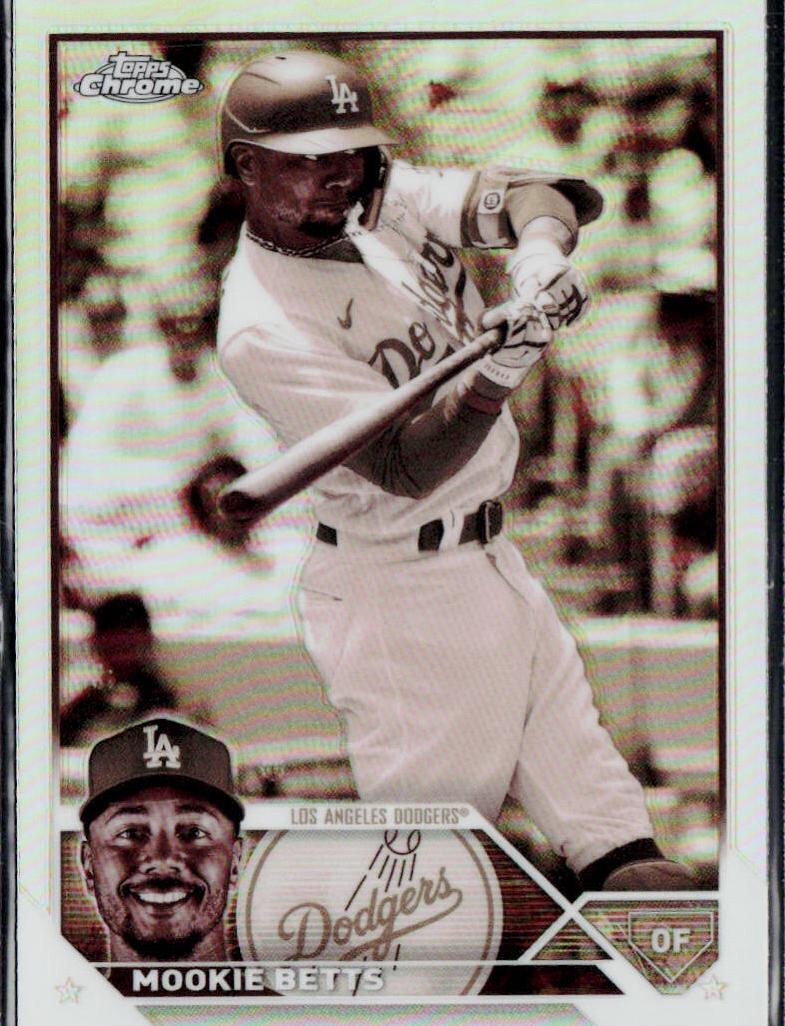 2023 Topps Chrome Baseball Sepia Mookie Betts #150