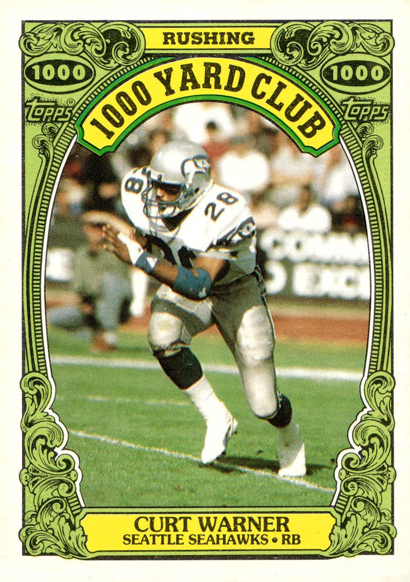 1986 Topps Football Curt Warner #20