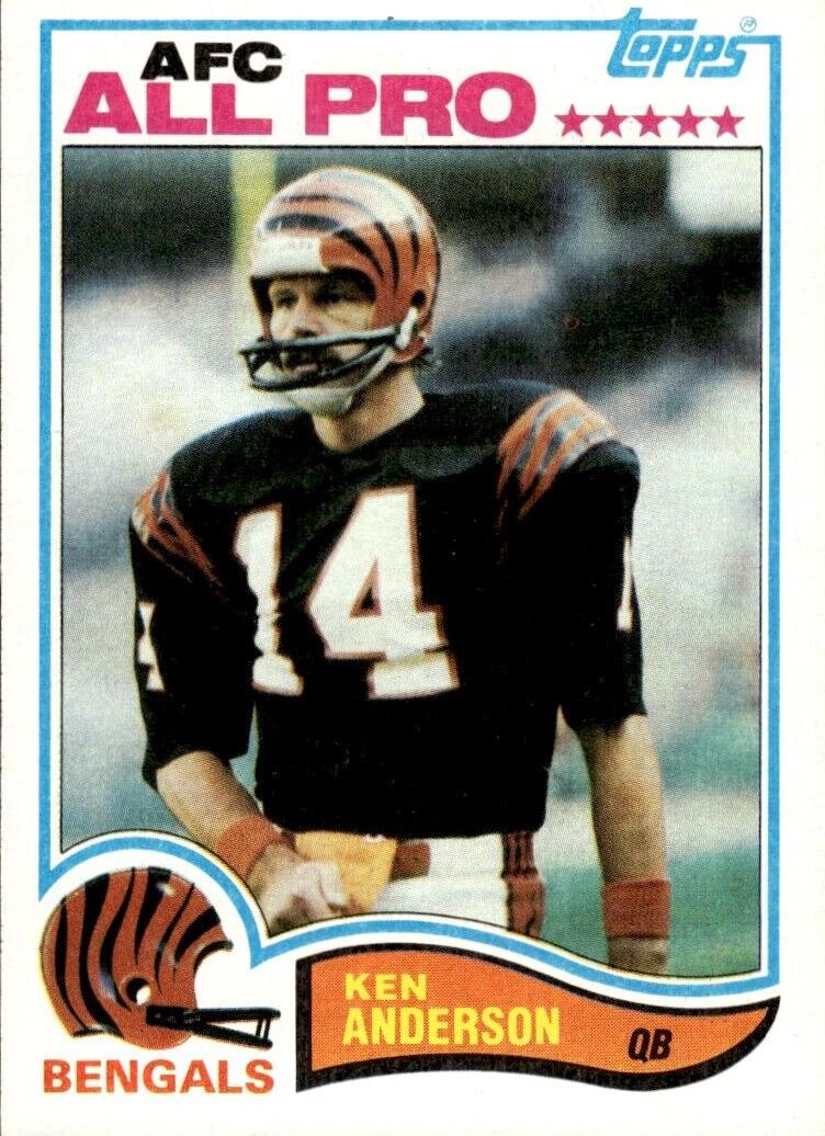 1982 Topps Football Ken Anderson #38