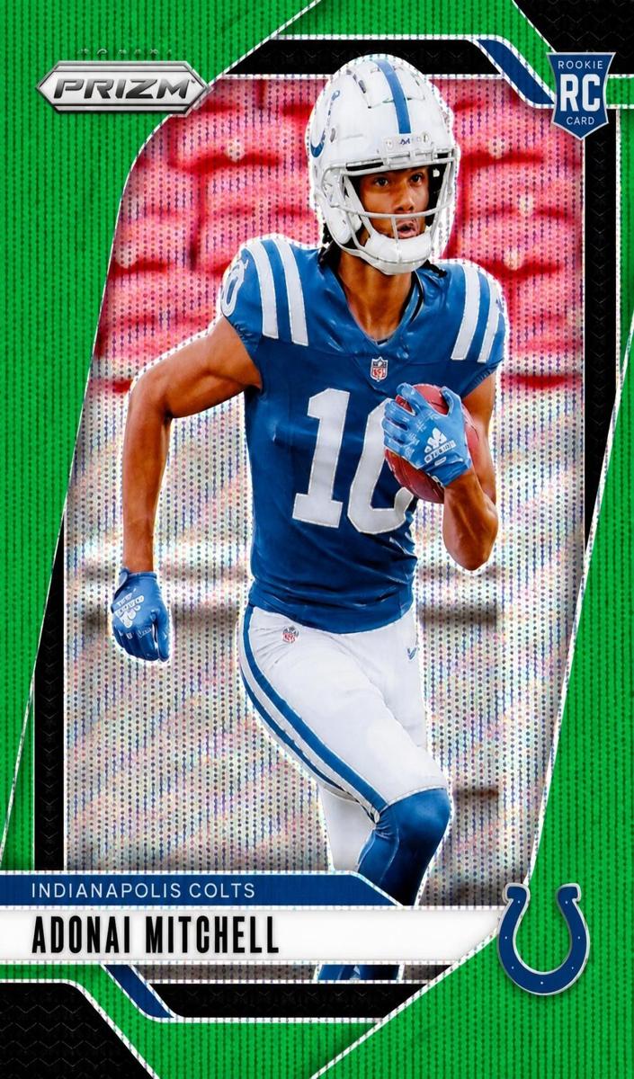 2024 Panini Prizm Football Green Wave Adonai Mitchell #303 PSA 10