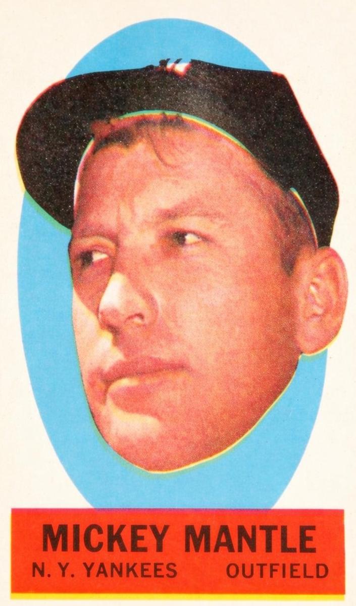 1963 Topps Baseball Instruction Back Mickey Mantle #NNO