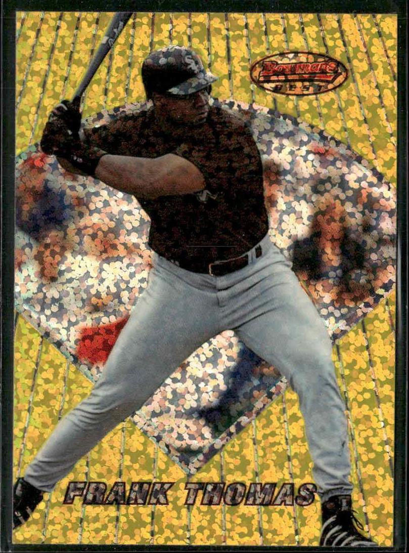 1996 Bowman's Best Baseball Atomic Refractor Frank Thomas #13 PSA 8