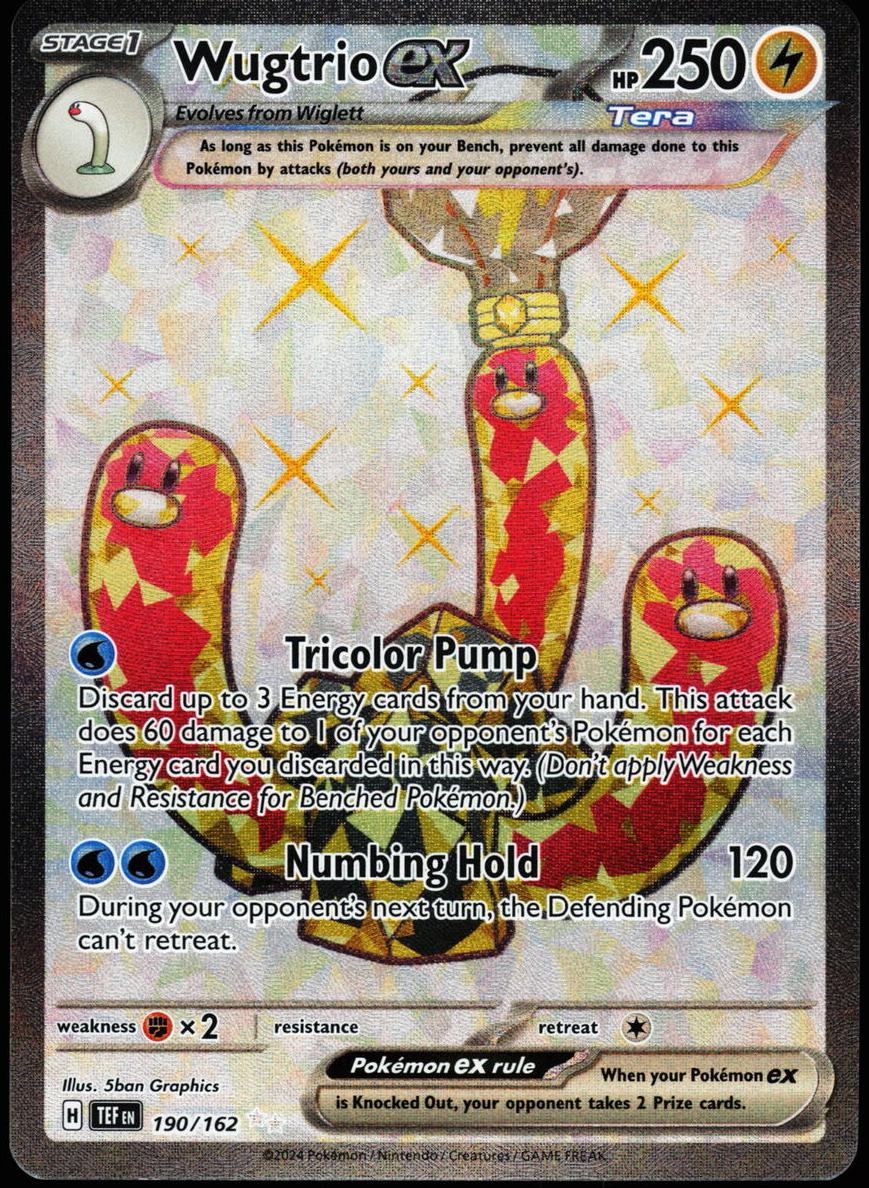 2024 Pokemon Scarlet & Violet Temporal Forces Wugtrio #190 PSA 10