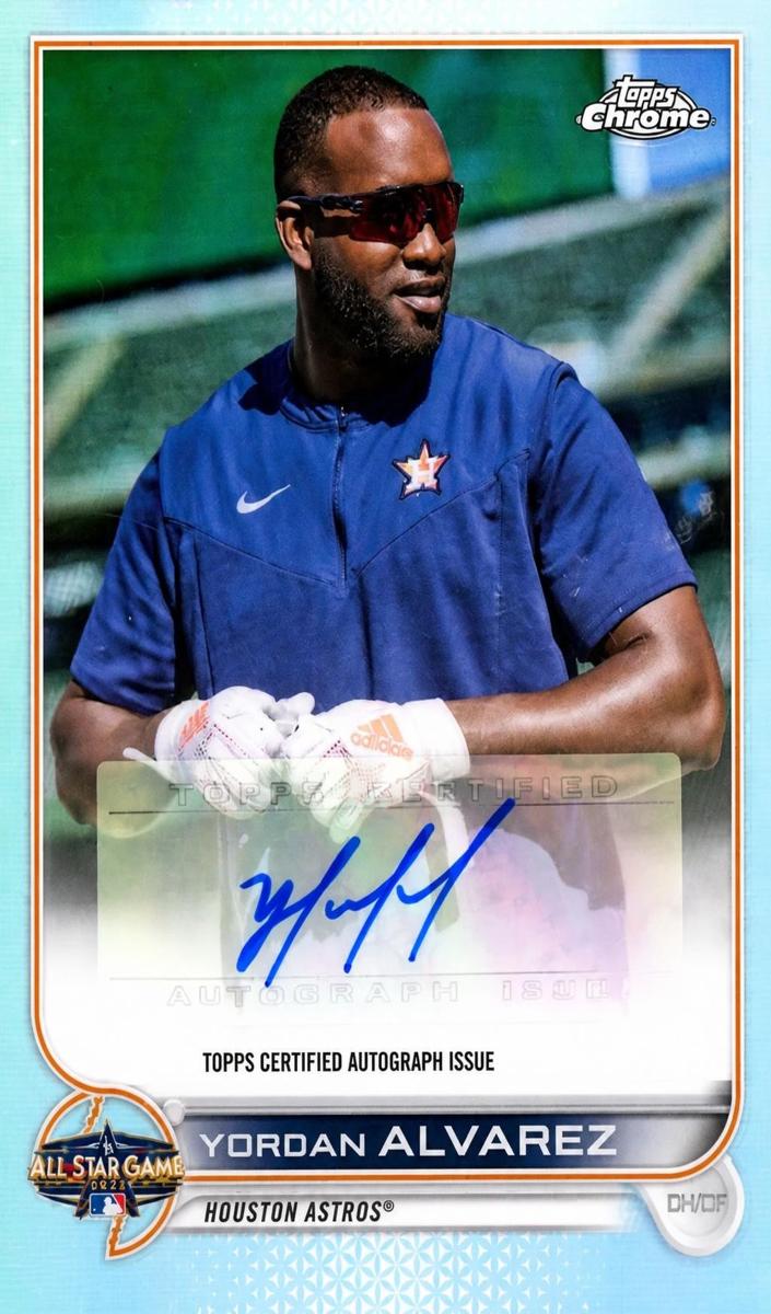 2022 Topps Chrome Update Baseball Yordan Alvarez #ASGA-YA PSA 9