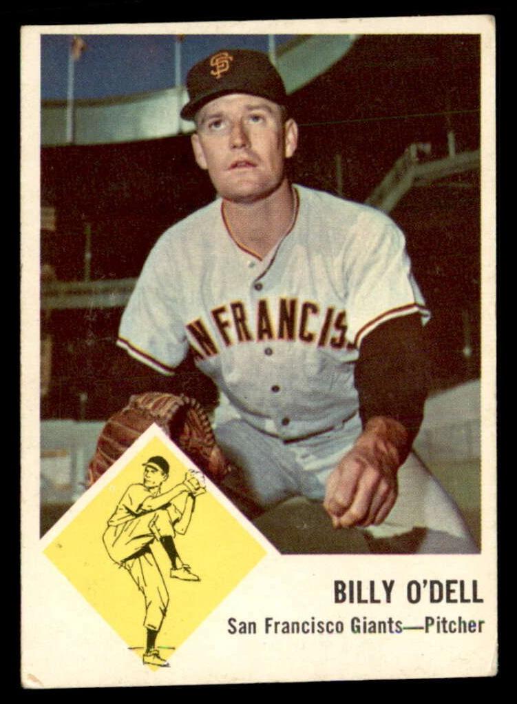 1963 Fleer Baseball Billy O'Dell #66 PSA 7