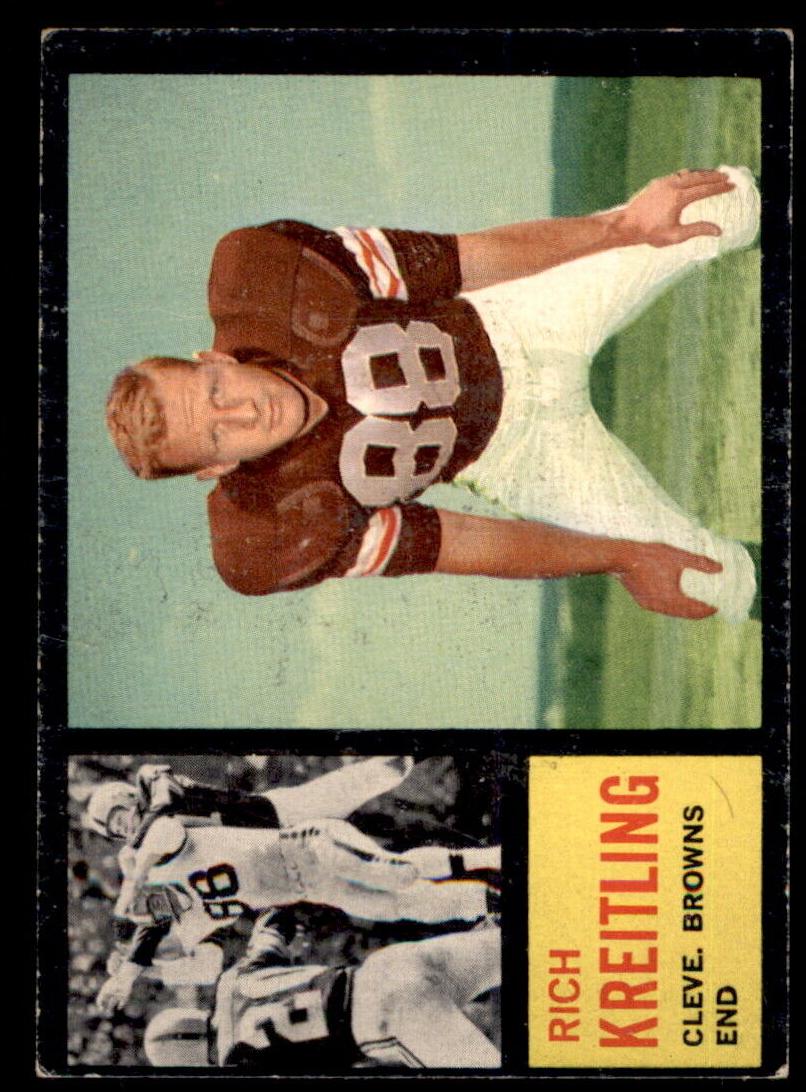 1962 Topps Football Rich Kreitling #29 PSA 8