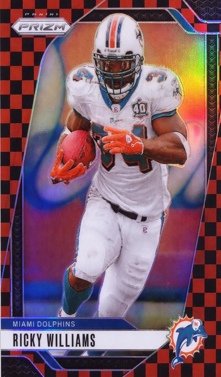 2024 Panini Prizm Football Black and Red Checker Ricky Williams #183
