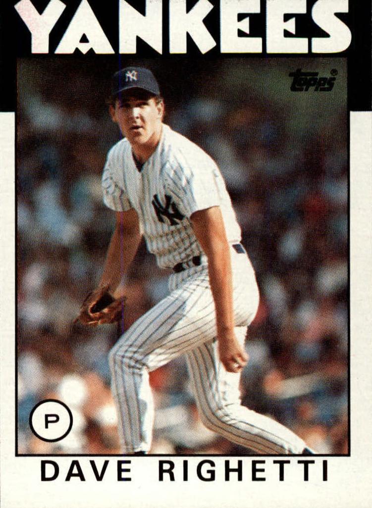 1986 Topps Baseball Dave Righetti #560