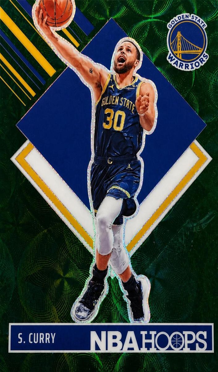2024 Panini Hoops Basketball Premium Green Scope Stephen Curry #282 PSA 10