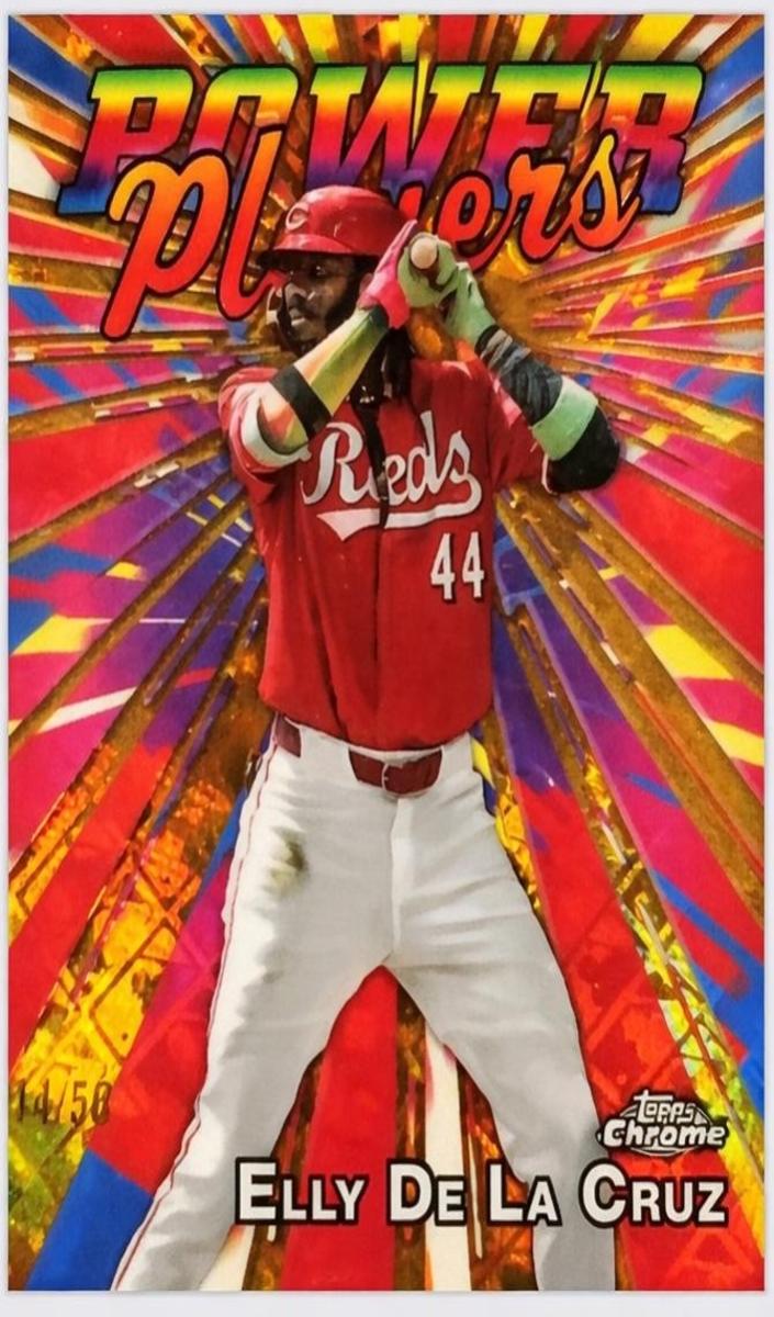 2025 Topps Chrome Baseball Gold Refractor Elly De La Cruz #PP-16 PSA 10