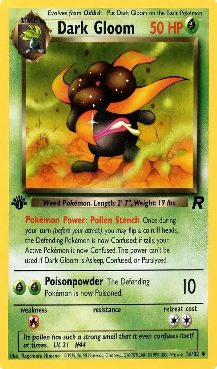 2000 Pokemon Team Rocket Dark Gloom #36