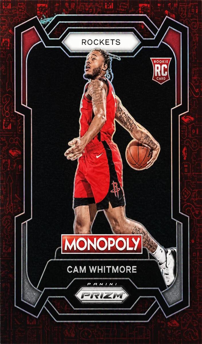 2023 Panini Prizm Monopoly Basketball Monopoly Red Pattern Cam Whitmore #31 PSA 9