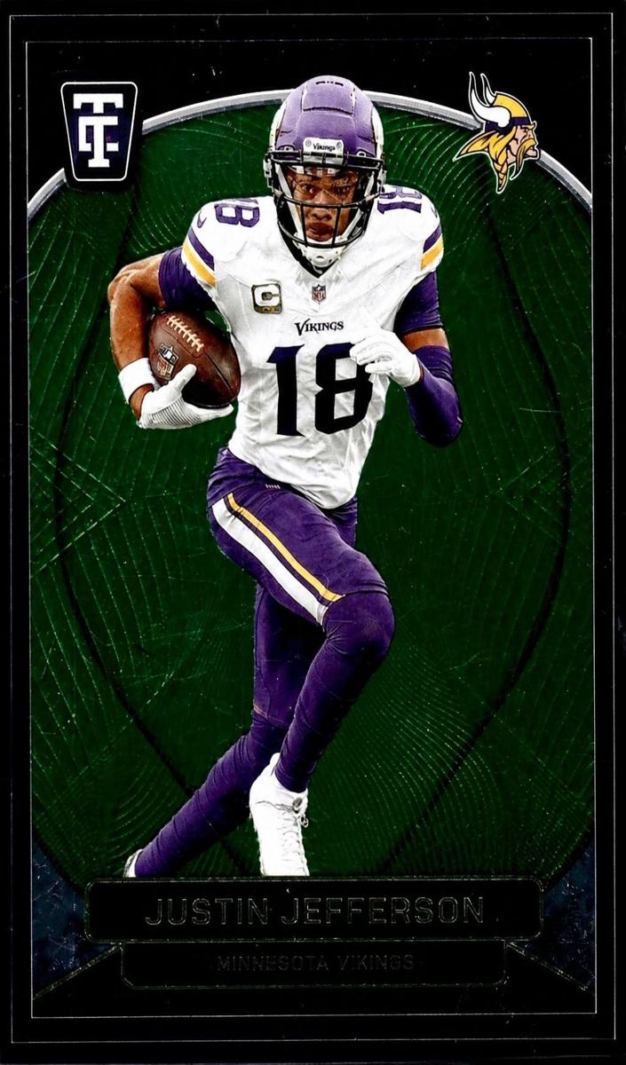 2024 Panini Totally Certified Football Mirror Neon Green Justin Jefferson #60