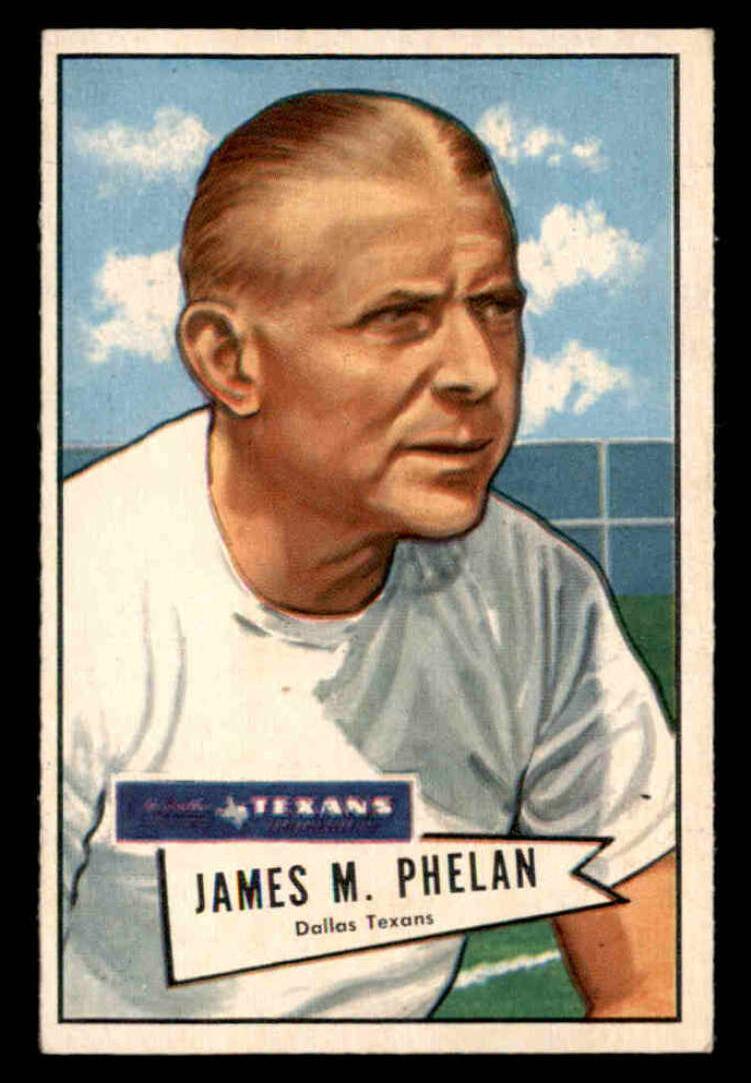 1952 Bowman Small Football Jimmy Phelan #122 PSA 7.5