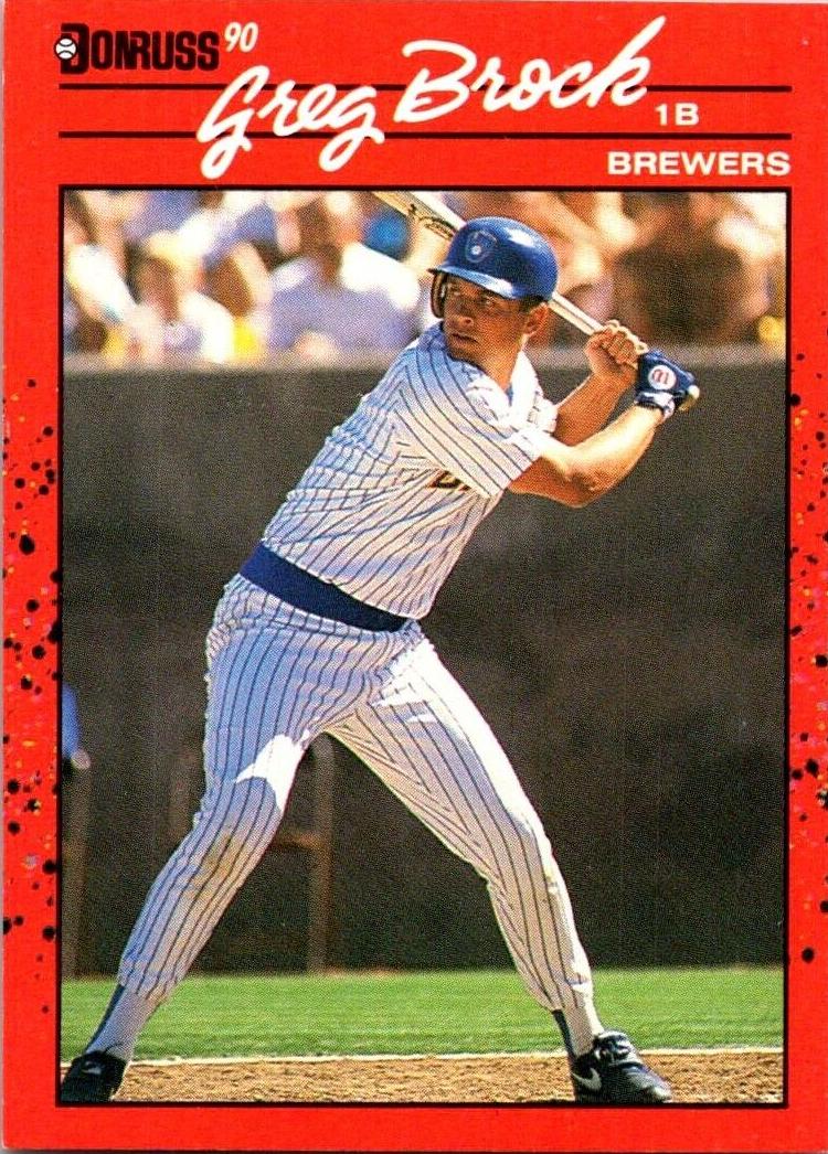 1990 Donruss Baseball Greg Brock #293
