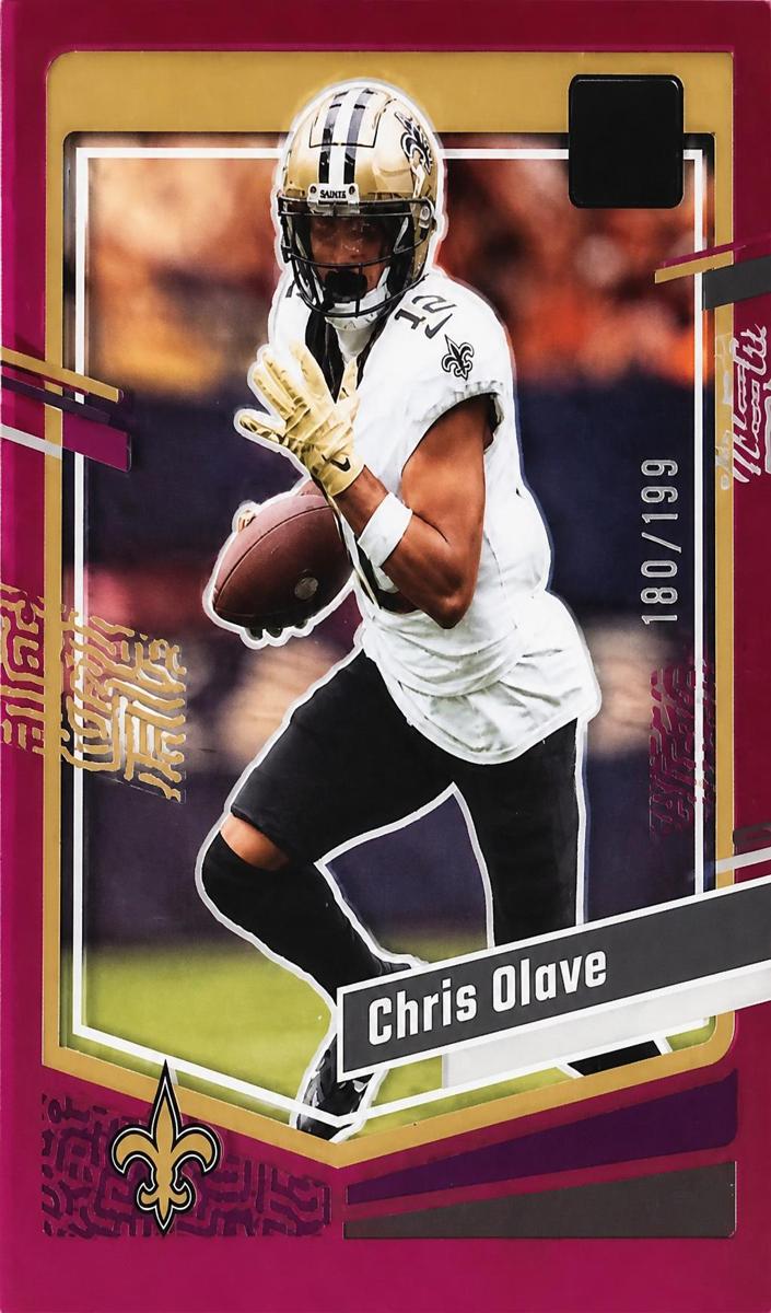 2023 Panini Clearly Donruss Football Purple Chris Olave #35