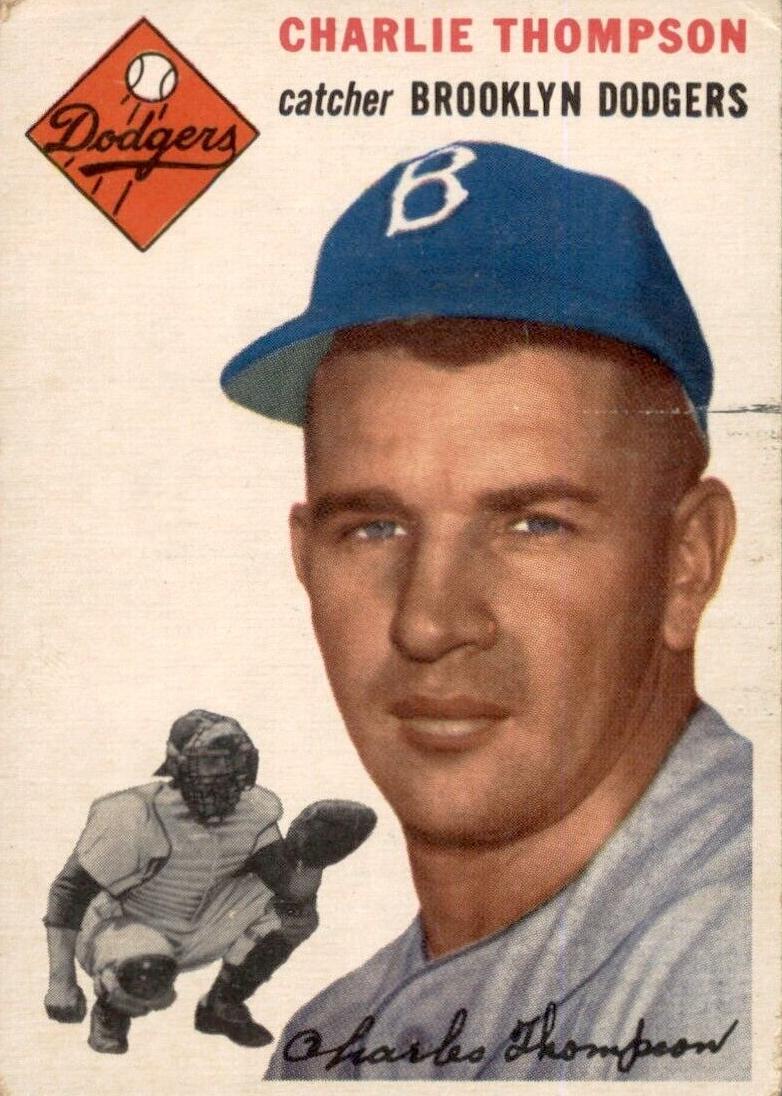 1954 Topps Baseball Charlie Thompson #209
