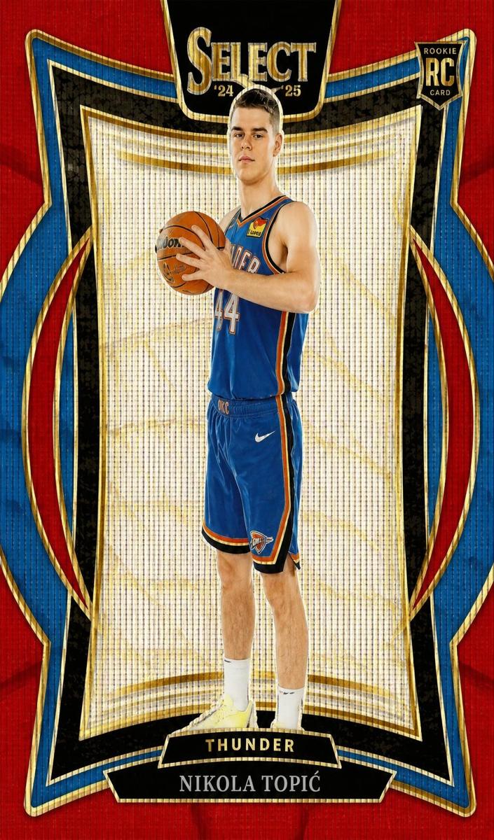 2024 Panini Select Basketball Red Wave Nikola Topic #89