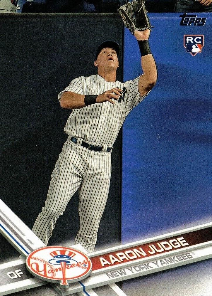 2017 Topps Baseball Base - Catching Aaron Judge #287 RAW Ungraded