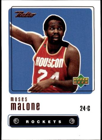 1999 Upper Deck Retro Basketball Moses Malone #91 PSA 9