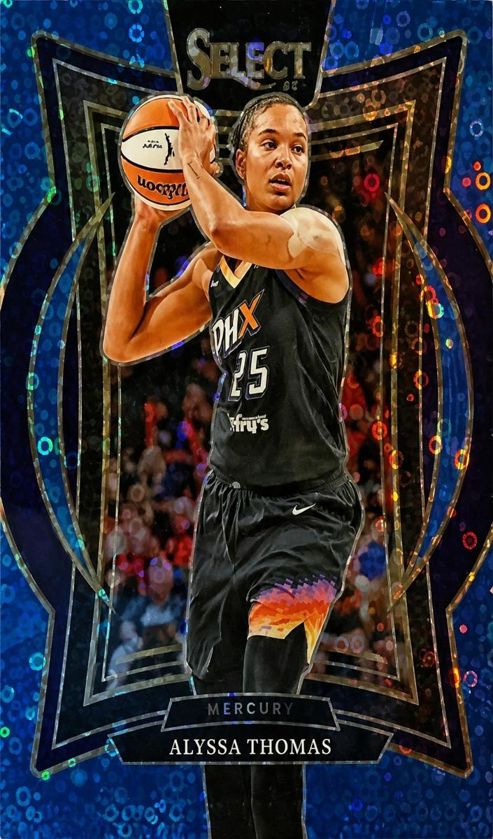 2025 Panini Select WNBA Basketball Light Blue Disco Alyssa Thomas #57