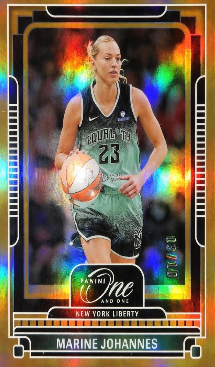 2025 Panini One and One WNBA Basketball Holo Gold Marine Johannes #97