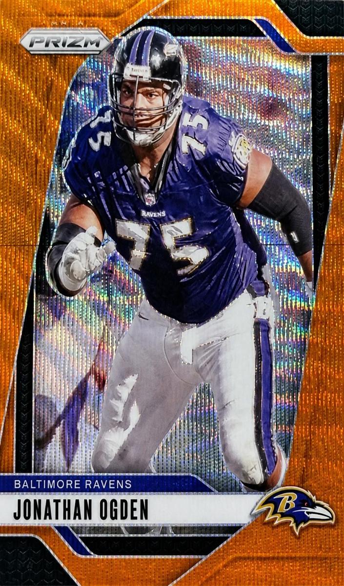 2024 Panini Prizm Football Orange Wave Jonathan Ogden #25