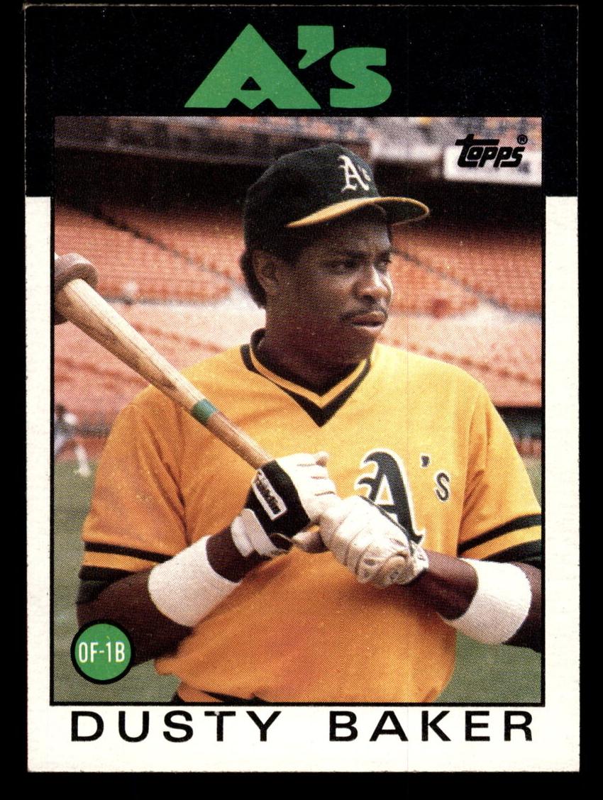 1986 Topps Baseball Dusty Baker #645