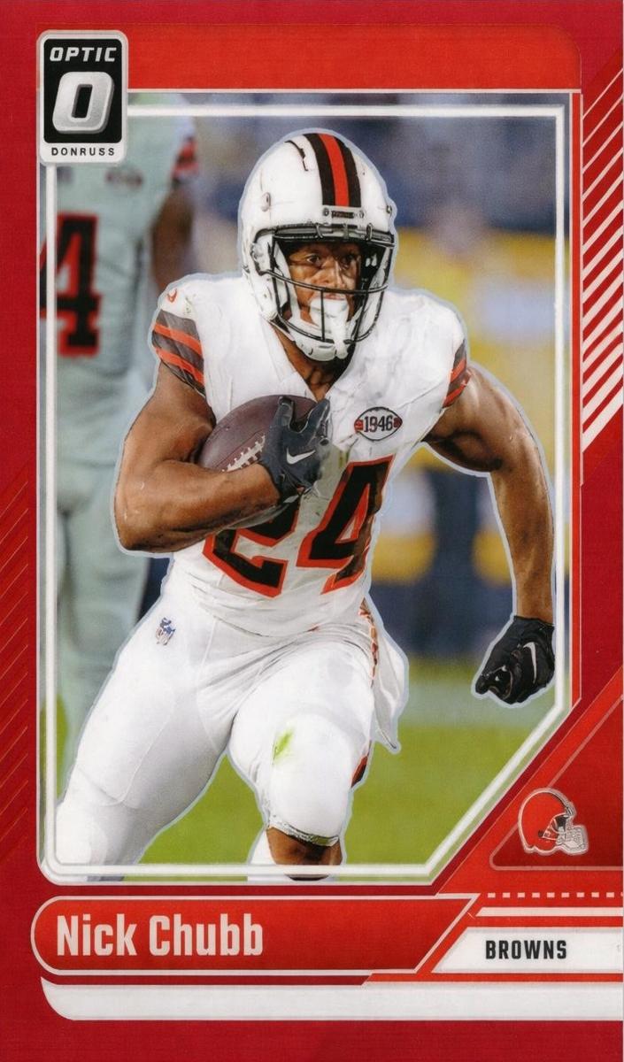 2024 Donruss Optic Football Red Nick Chubb #45