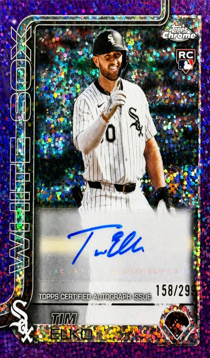 2025 Topps Chrome Update Baseball Purple Refractor Tim Elko #AC-TEO