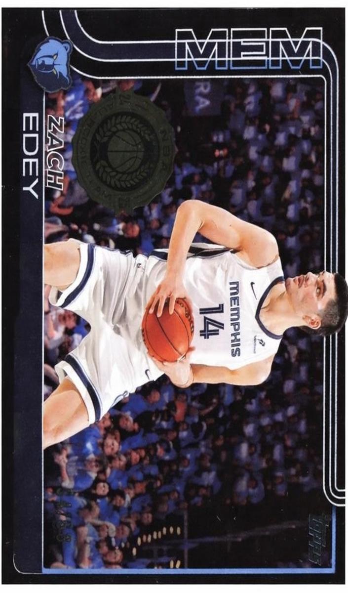 2025 Topps Basketball Black Zach Edey #186