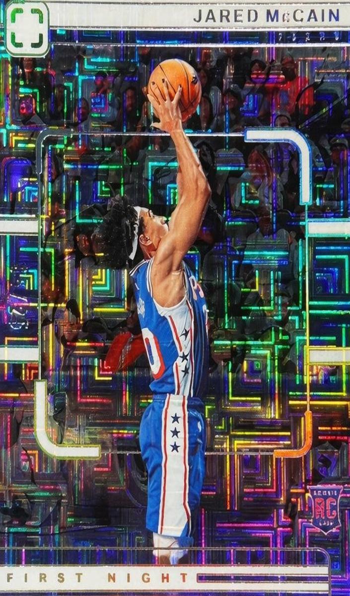 2024 Panini PhotoGenic Basketball Maze Jared McCain #15 PSA 7
