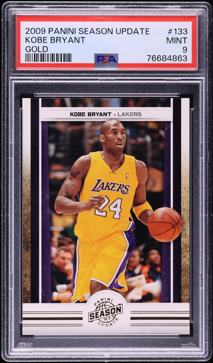 2009 Panini Season Update Basketball Gold Kobe Bryant #133 PSA 8.5