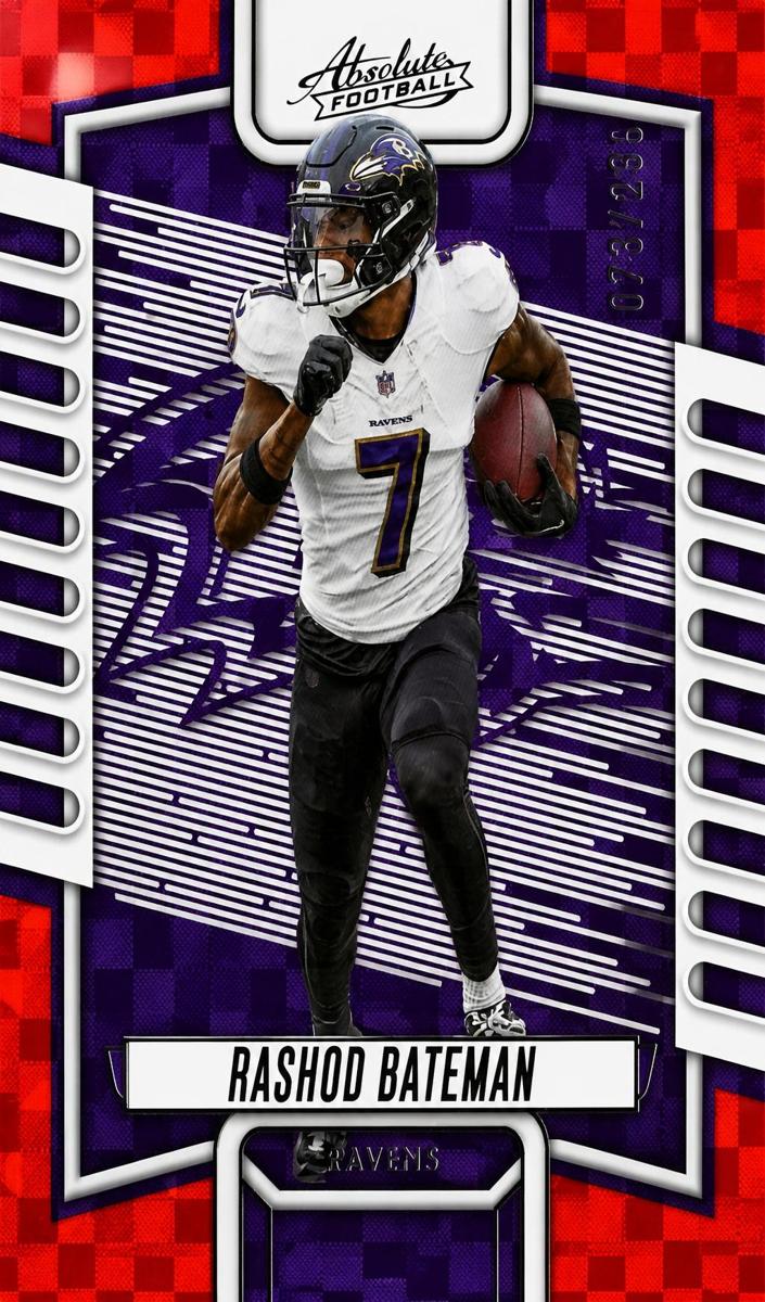 2023 Panini Absolute Football Orange Mosaic Rashod Bateman #86
