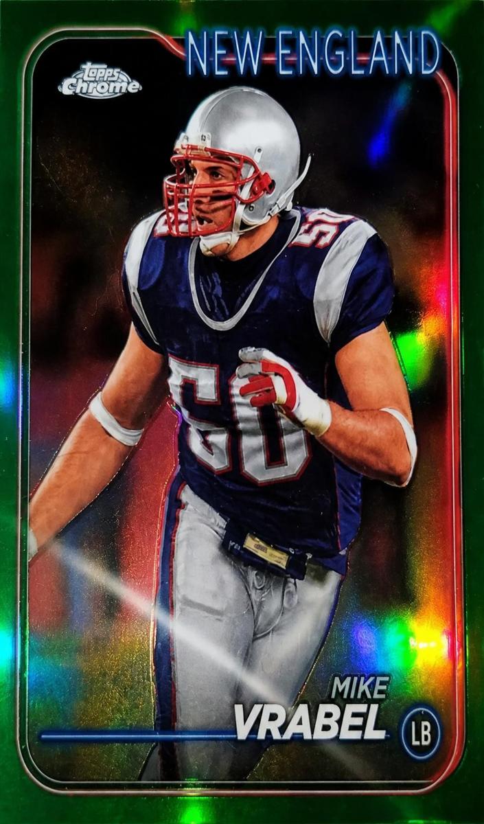 2024 Topps Chrome Football Green Refractor Mike Vrabel #125
