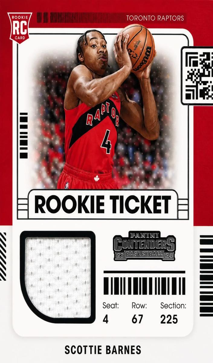 2021 Panini Contenders Basketball Scottie Barnes #RTS-SBA