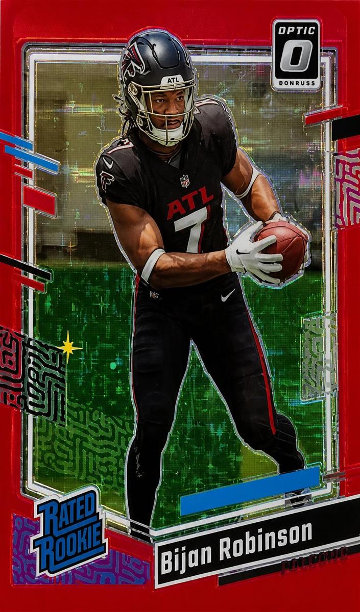 2023 Donruss Optic Football Red Stars Bijan Robinson #206