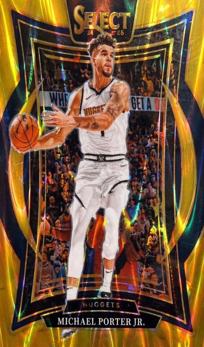 2024 Panini Select Basketball Gold Wave Michael Porter Jr. #32