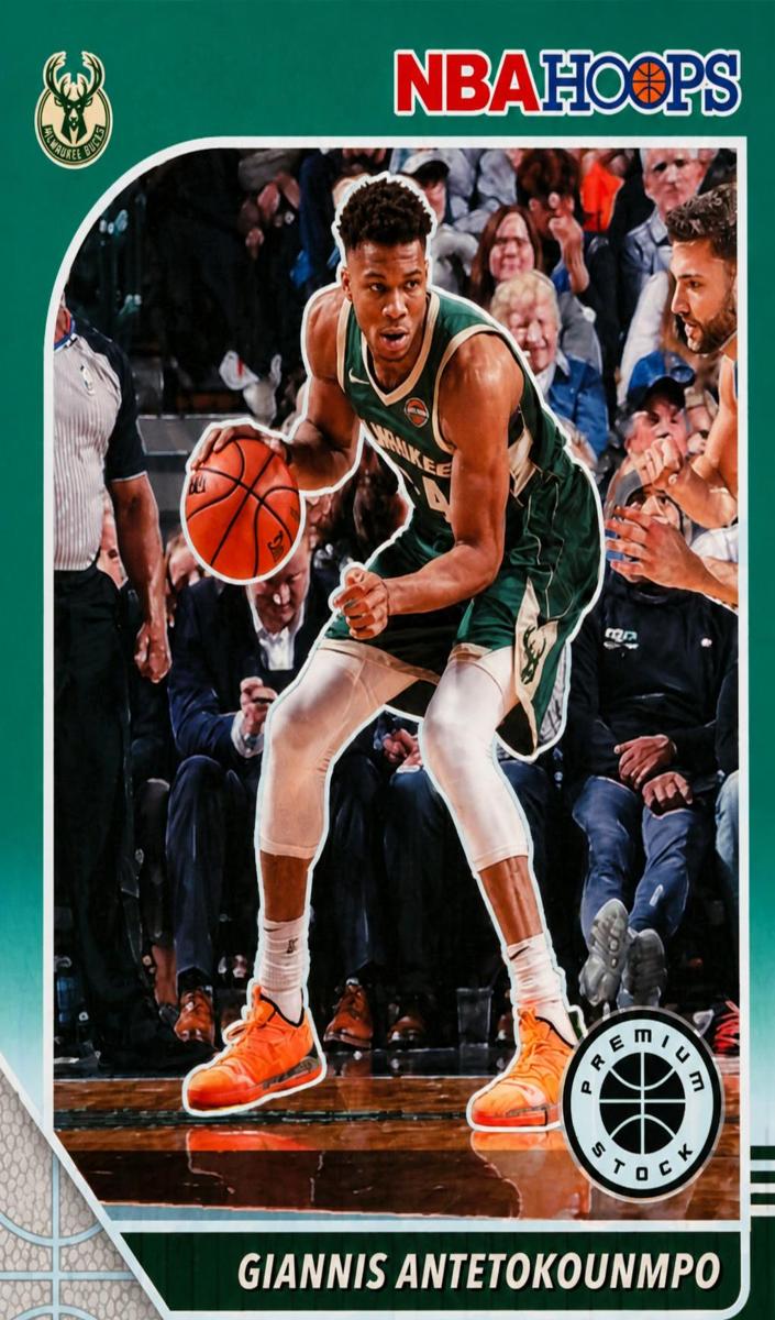 2019 Panini Hoops Premium Stock Basketball Green Giannis Antetokounmpo #102
