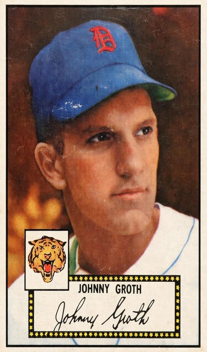 1952 Topps Baseball Johnny Groth #25 PSA 4.5