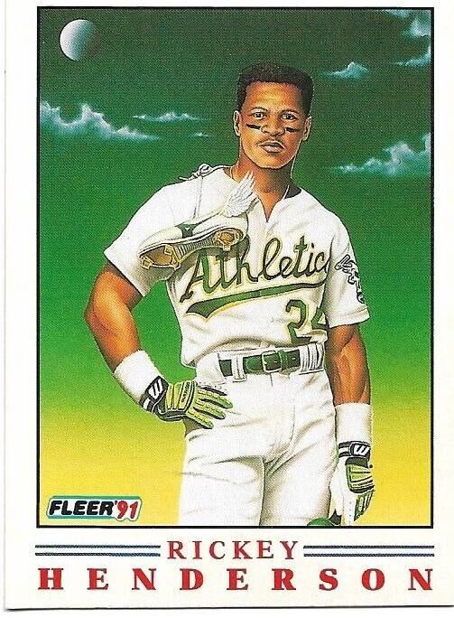 1991 Fleer Baseball Rickey Henderson #2