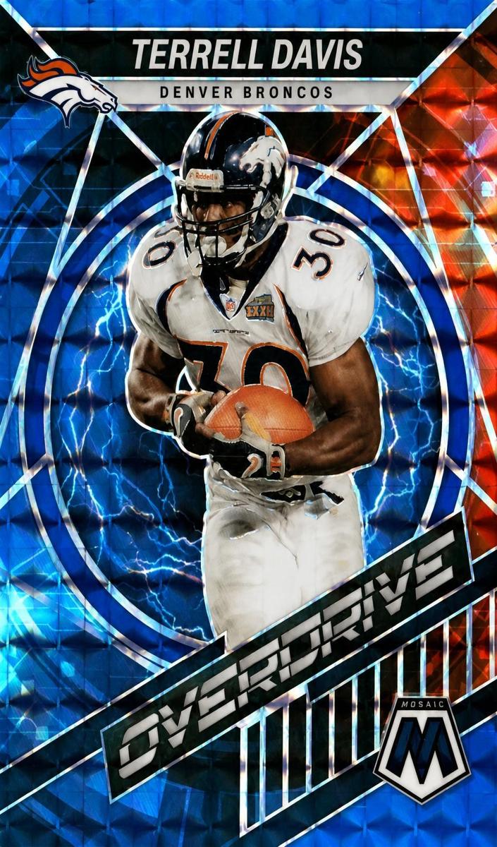 2022 Panini Mosaic Football Blue Terrell Davis #OS-8