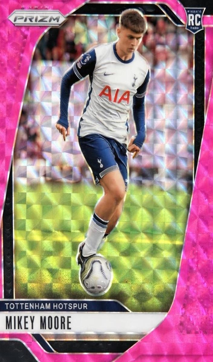 2024 Panini Prizm Premier League Soccer Pink Mosaic Mikey Moore #82