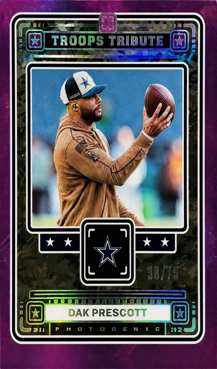 2024 Panini PhotoGenic Football Purple Dak Prescott #5