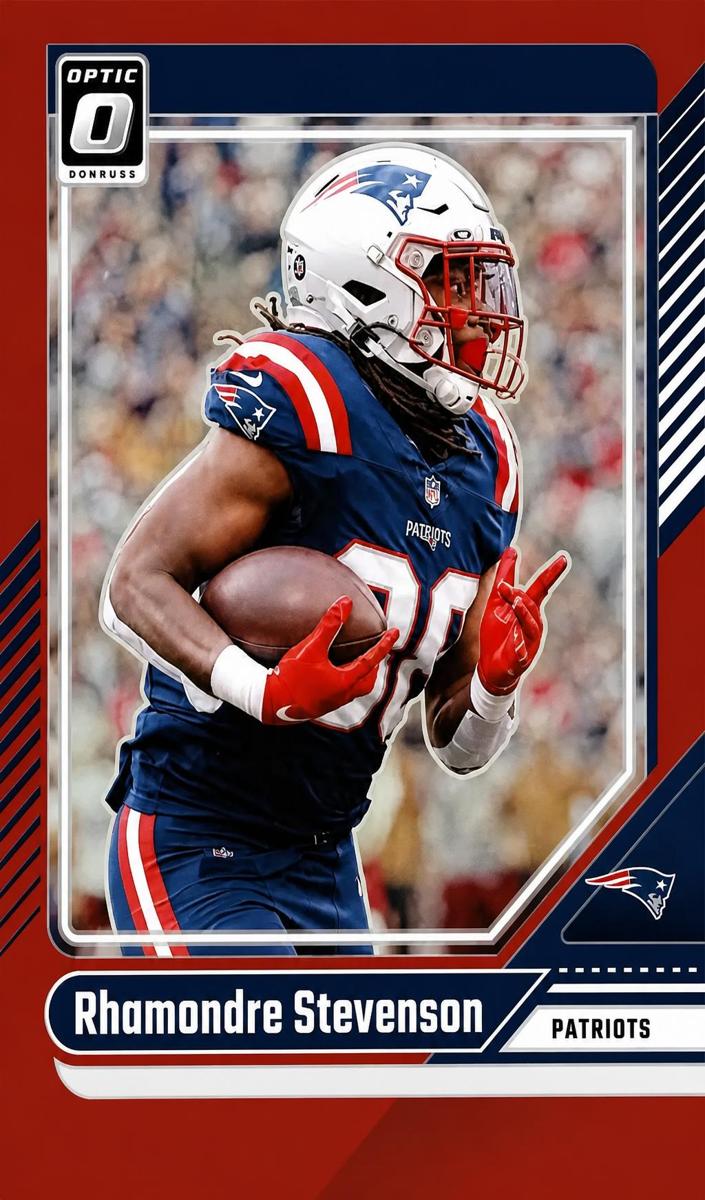 2024 Donruss Optic Football Red Rhamondre Stevenson #134