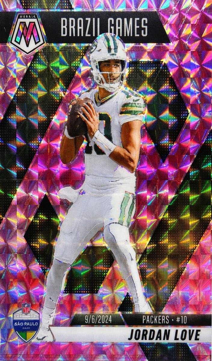 2025 Panini Mosaic Football Camo Pink Jordan Love #265