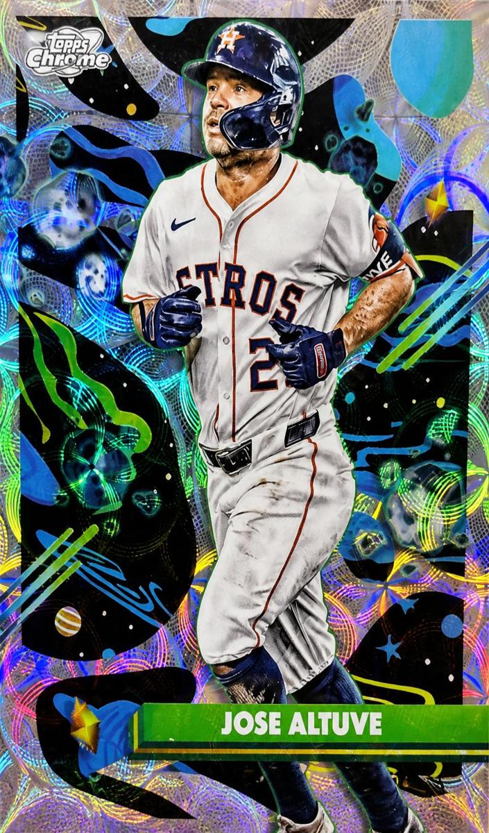 2025 Topps Cosmic Chrome Baseball Nucleus Refractor Jose Altuve #22 PSA 10